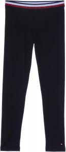 Леггинсы Tommy Hilfiger Baby-Girls из эластичного джерси, брюки полной длины с классической отделкой логотипом, Black Global