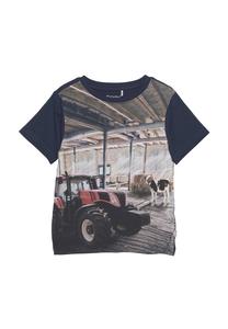 Футболка с принтом SS Minymo, цвет black iris