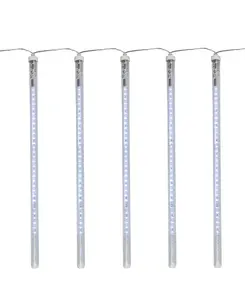 Прозрачные стекающие сосульки, стекающие со снегом, рождественские гирлянды Northlight, clear