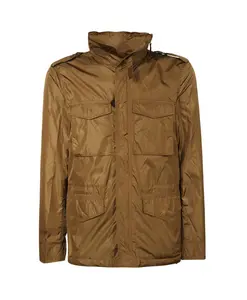 Нейлоновая куртка с множеством карманов Aspesi, коричневый