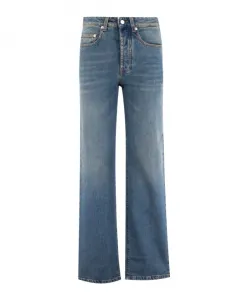 Прямые джинсы с высокой талией Fabiana Filippi, синий