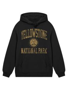 Толстовка F4NT4STIC US National Parks Yellowstone Wyoming, черный