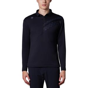 Мужская поло GOLFHEAT NAVI DESCENTE, черный