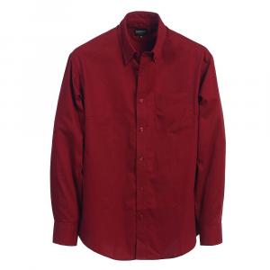Gioberti Мужская повседневная твиловая оксфордская рубашка из 100% хлопка с длинными рукавами, цвет Burgundy