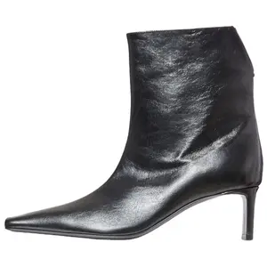 KHAITE Черные женские ботинки на каблуке 5,5 см