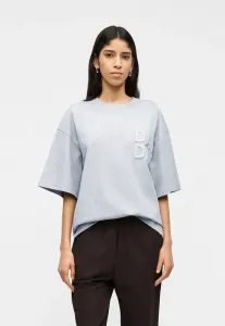 Футболка с вышивкой и плотным принтом от drew Day Birger Et Mikkelsen, Light Grey Melange