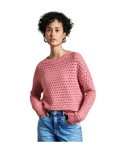 Текстурированный пуловер Street One, розовый