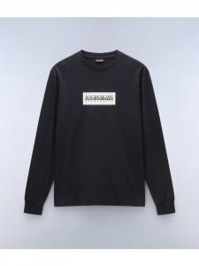 Футболка S-Box Logo Ls черного цвета Napapijri