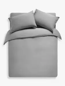 Постельное белье John Lewis Comfy & Relaxed Washed Cotton, цвет dove/grey