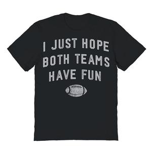 Мужская футболка Duke & Sons I Just Hope с графическим рисунком обеих команд, цвет Black Gray