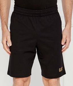 Шорты Ea7 Regular Fit, черный / золотой