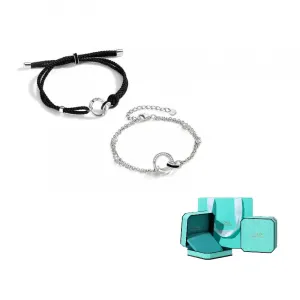 VANA Серебряный браслет с цирконием 925 пробы Unisex