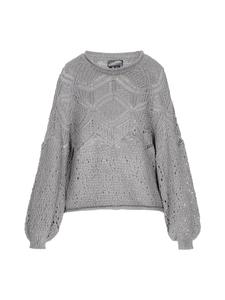 DreiMaster Женский свитер серого меланжевого цвета