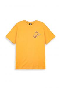 Футболка с принтом LONE HAND LUCKY LOOTER Grimey, желтый