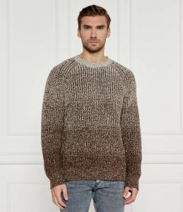 Свитер BOSS BLACK H-Ezrano Regular Fit, коричневый