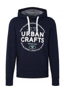 Толстовка с принтом, хлопок, мужская TOM TAILOR, цвет 10668 Sky Captain