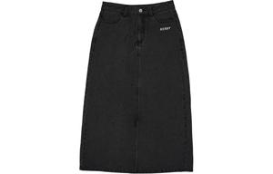 Nerdy SS22 Denim Long Skirt Women's Black