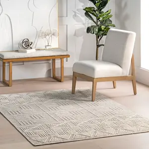 Ковер Demetra Casual Geometric Area Rug nuLOOM, 160x229 см, бежевый