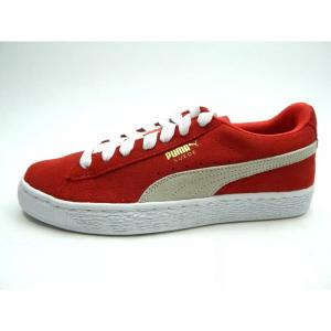 Кроссовки Puma Suede Jr High Risk, красно-белые, 355110-03, для начальной школы Puma, красный