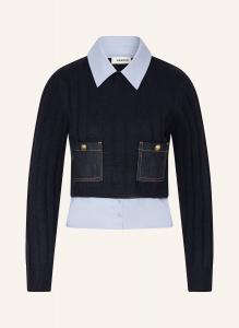 Свитер из смеси материалов Sandro, синий