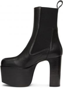 Женские ботильоны Zszszsu на платформе с круглым носком, высокие на толстом каблуке, удобные элегантные челси, обувь без застежки, размеры 4-16 США, Black