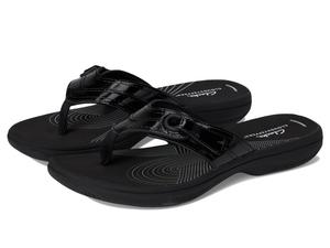 Сандалии Clarks Breeze Reyna, цвет Black Patent Synthetic