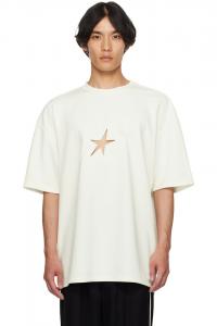 Звезда оверсайз футболка Mugler, цвет snow