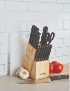 Набор столовых приборов Farberware Triple Rivet 17 предметов, черный