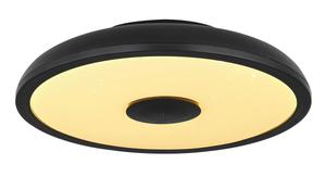 Настольная лампа Globo опал, черный диаметр/высота: 28/5,5 см