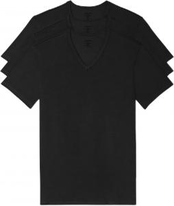 Комплект из 3 мужских нижних маек Calvin Klein из хлопка и эластичной ткани, 3 Classic Black Vneck