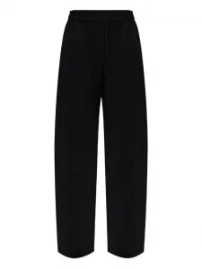 Брюки с эластичным поясом Ganni, черный