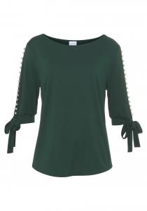 Рубашка LASCANA, темно-зеленый