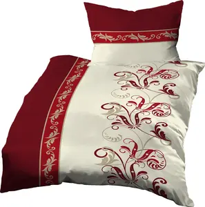 Постельное белье 140x200 + 70x90 см, хлопок вафельный пике, 31105, красный Gerald Wittmann