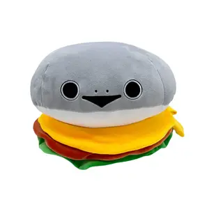 Плюшевая кукла cute fish baby burger, высота 32см OU DI PIG, серый