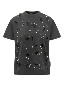 Футболка с перьями Des Phemmes, серый