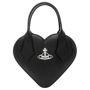 Vivienne Westwood Сердцевидная полиуретановая сумка через плечо женская черная