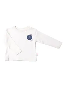 Лилипутовая рубашка с длинными рукавами "Космос", с кнопками на плече Liliput, цвет Ecru