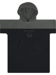 Normani Детский банный пончо Puwai черного цвета