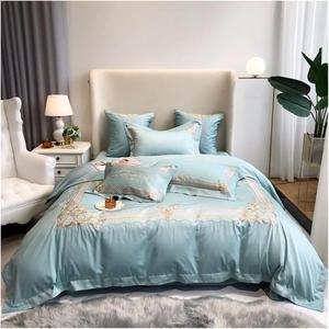 ZOCWJK Комплект постельного белья из хлопка 600TC с элегантной вышивкой