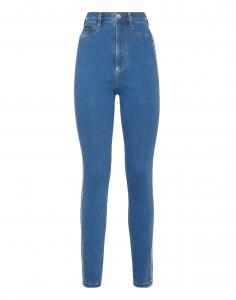 Джинсовые джеггинсы с супер высокой талией Crystal Crystal PHILIPP PLEIN, цвет quiet medium