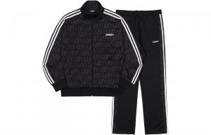 Повседневная спортивная одежда унисекс, воротник-стойка, умеренный Nerdy, черный