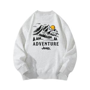 Свитшот школьный Jeep, цвет хиттер грей