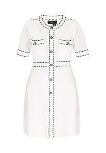 Вязаное платье faina Fashion Look, от белого