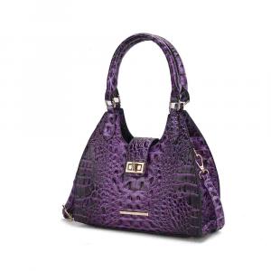 Женская сумка-тоут Ava из искусственной кожи с тиснением под крокодила MKF Collection By Mia K., фиолетовый