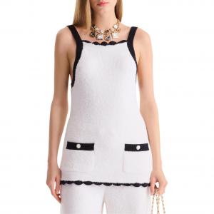 CHANEL Женская белая майка