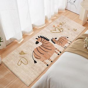 Budis Ковер 120х200 см из искусственной шерсти, утепленный, детский, для спальни или у окна, с мультяшным принтом