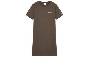Короткое платье с короткими рукавами Japan Version Champion, Coffee