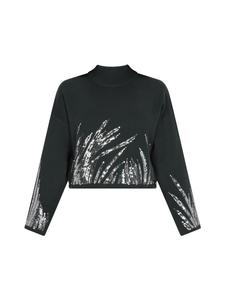 Пуловер faina Pullover, зеленый