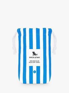 Пляжное полотенце Cabana Stripe с быстрой сушкой Dock & Bay, Blue