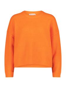 Вязаный свитер с круглым вырезом неоново-оранжевого цвета BETTY & CO